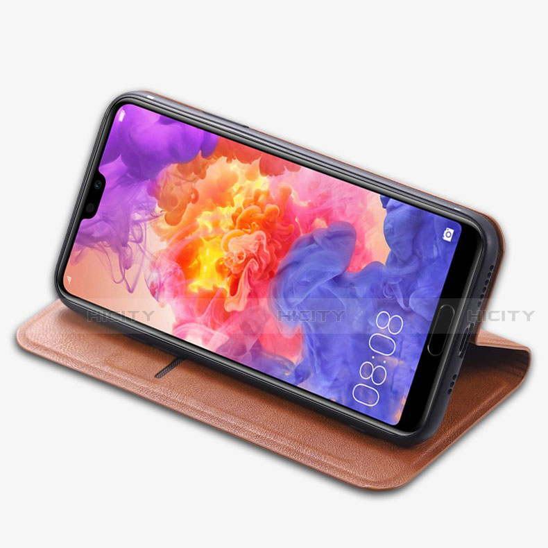 Handytasche Stand Schutzhülle Leder Hülle T09 für Huawei P20 Pro