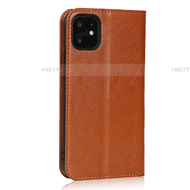 Handytasche Stand Schutzhülle Leder Hülle T10 für Apple iPhone 11 Orange Plus