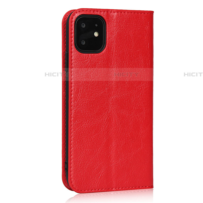 Handytasche Stand Schutzhülle Leder Hülle T10 für Apple iPhone 11 Rot Plus