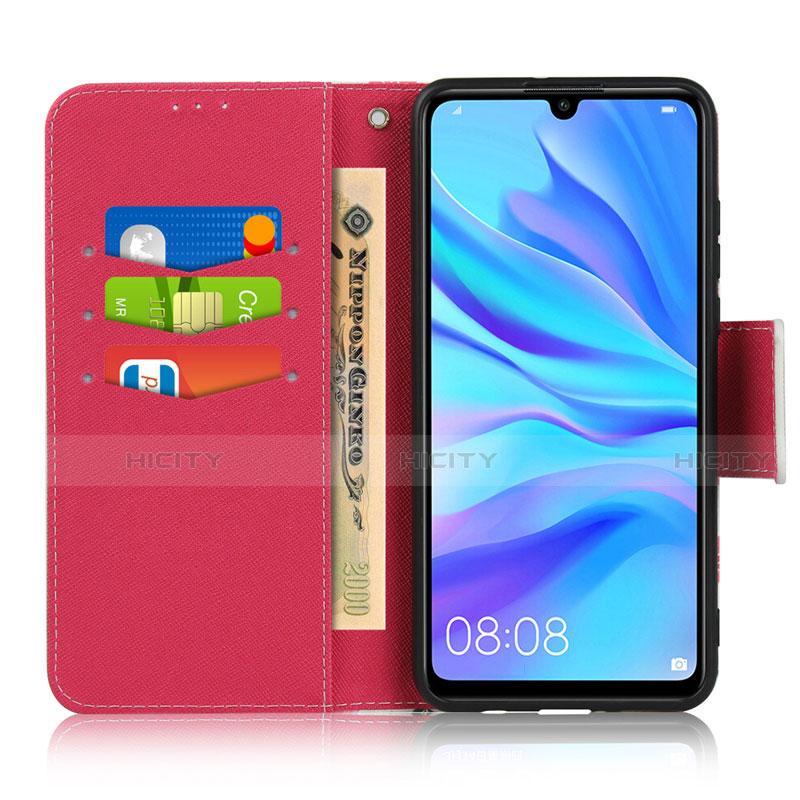 Handytasche Stand Schutzhülle Leder Hülle T10 für Huawei Nova 4e