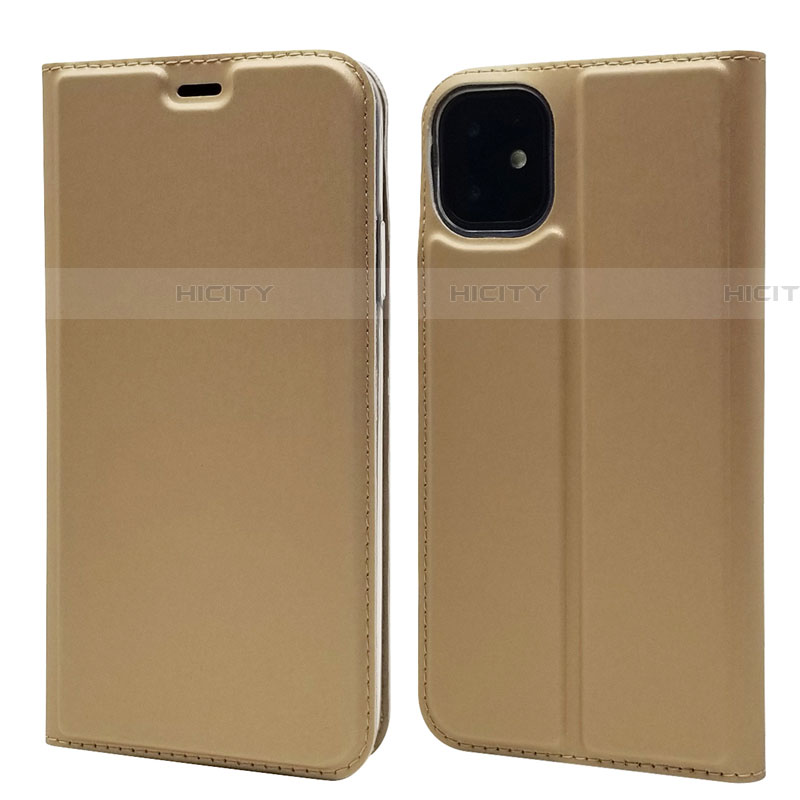 Handytasche Stand Schutzhülle Leder Hülle T11 für Apple iPhone 11 Gold Plus