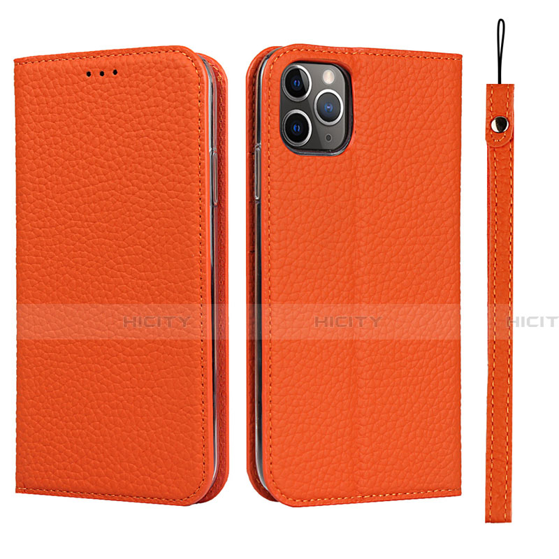 Handytasche Stand Schutzhülle Leder Hülle T11 für Apple iPhone 11 Pro Orange Plus