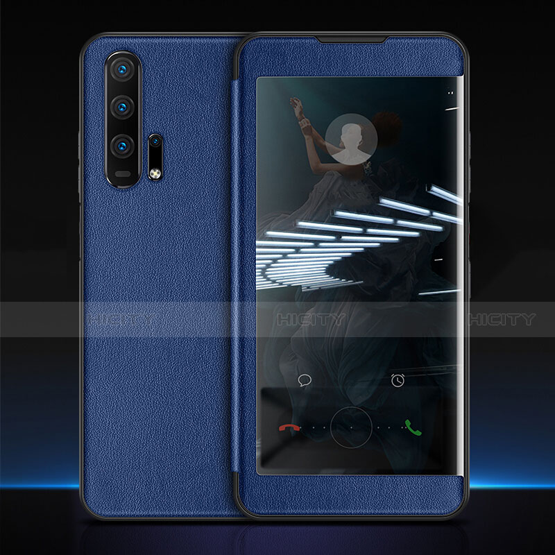 Handytasche Stand Schutzhülle Leder Hülle T11 für Huawei Honor 20 Pro Blau