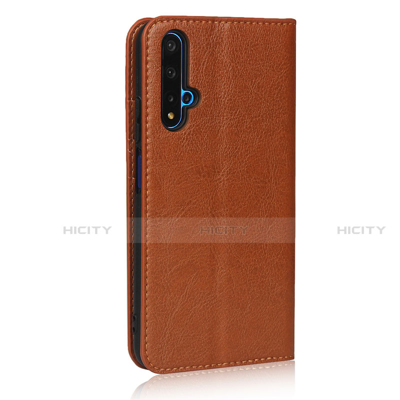 Handytasche Stand Schutzhülle Leder Hülle T11 für Huawei Nova 5T Orange