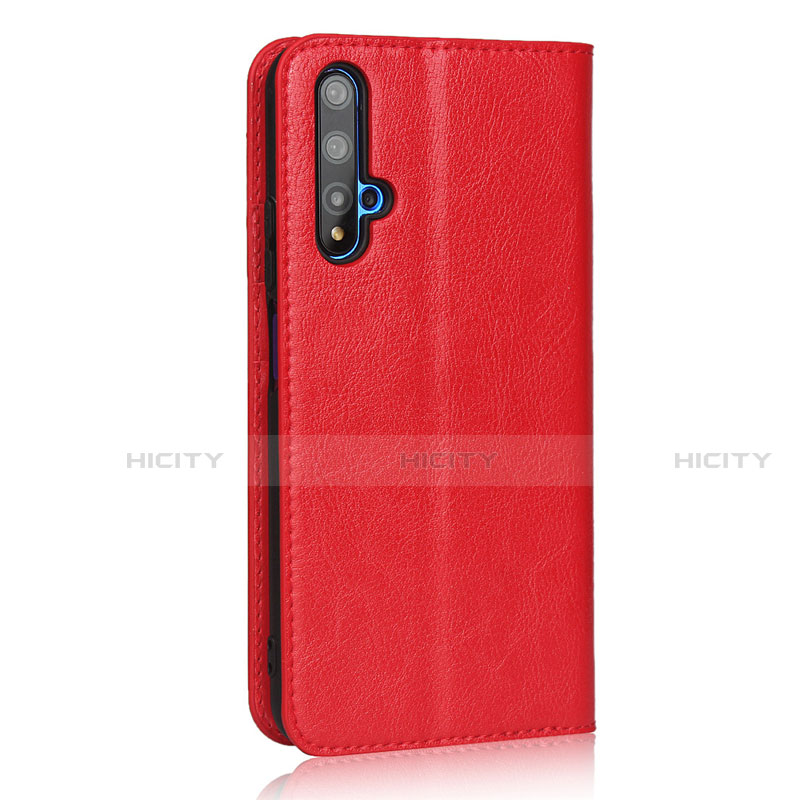 Handytasche Stand Schutzhülle Leder Hülle T11 für Huawei Nova 5T Rot