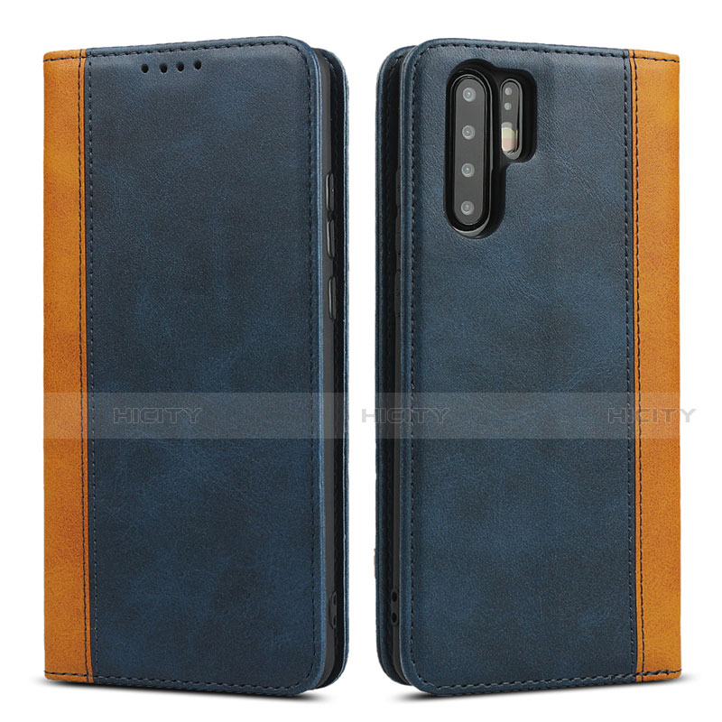 Handytasche Stand Schutzhülle Leder Hülle T11 für Huawei P30 Pro New Edition Blau