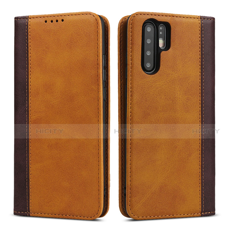 Handytasche Stand Schutzhülle Leder Hülle T11 für Huawei P30 Pro New Edition Orange