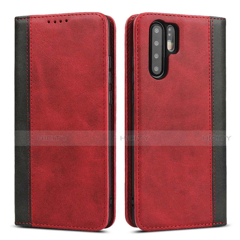 Handytasche Stand Schutzhülle Leder Hülle T11 für Huawei P30 Pro Rot Plus