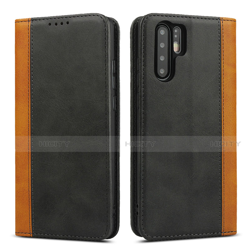 Handytasche Stand Schutzhülle Leder Hülle T11 für Huawei P30 Pro Schwarz