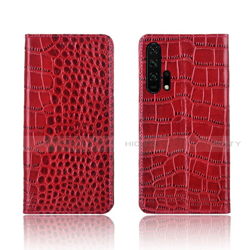 Handytasche Stand Schutzhülle Leder Hülle T14 für Huawei Honor 20 Pro Rot