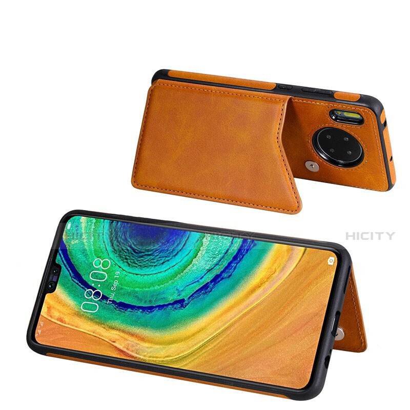 Handytasche Stand Schutzhülle Leder Hülle T14 für Huawei Mate 30E Pro 5G groß