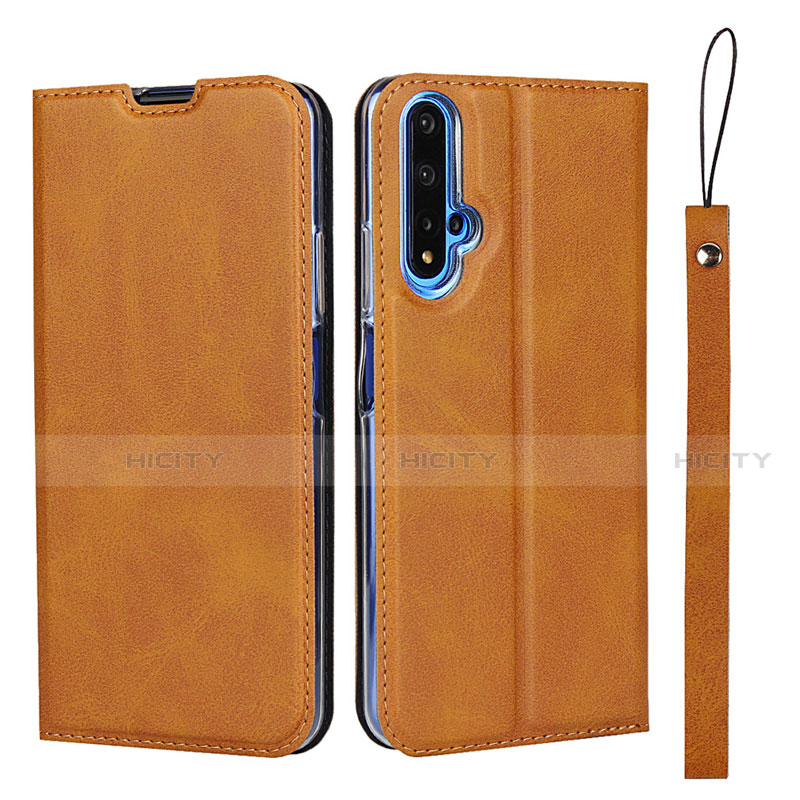 Handytasche Stand Schutzhülle Leder Hülle T15 für Huawei Honor 20S Orange