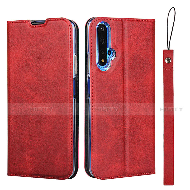 Handytasche Stand Schutzhülle Leder Hülle T15 für Huawei Honor 20S Rot Plus