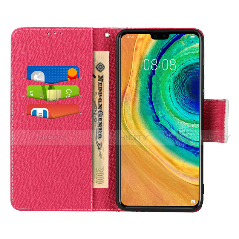 Handytasche Stand Schutzhülle Leder Hülle T15 für Huawei Mate 30E Pro 5G groß