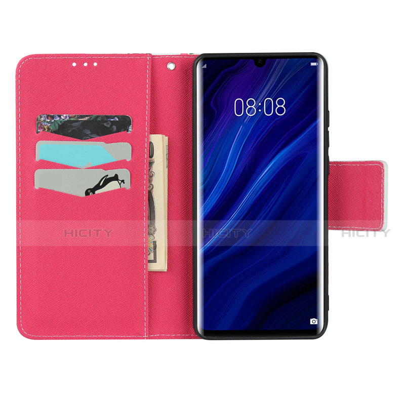 Handytasche Stand Schutzhülle Leder Hülle T15 für Huawei P30 Pro groß