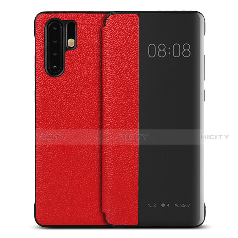 Handytasche Stand Schutzhülle Leder Hülle T16 für Huawei P30 Pro New Edition Rot