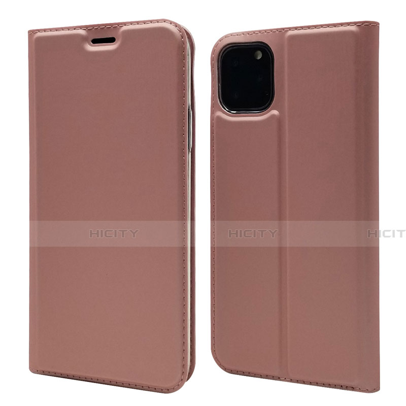 Handytasche Stand Schutzhülle Leder Hülle T17 für Apple iPhone 11 Pro Rosegold Plus