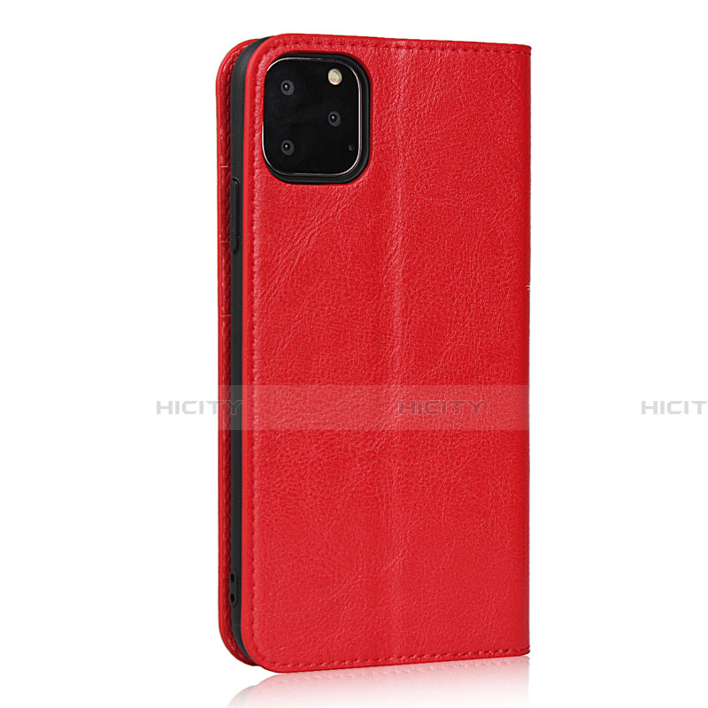 Handytasche Stand Schutzhülle Leder Hülle T18 für Apple iPhone 11 Pro Rot