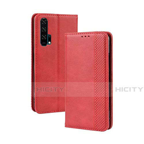 Handytasche Stand Schutzhülle Leder Hülle T18 für Huawei Honor 20 Pro Rot Plus