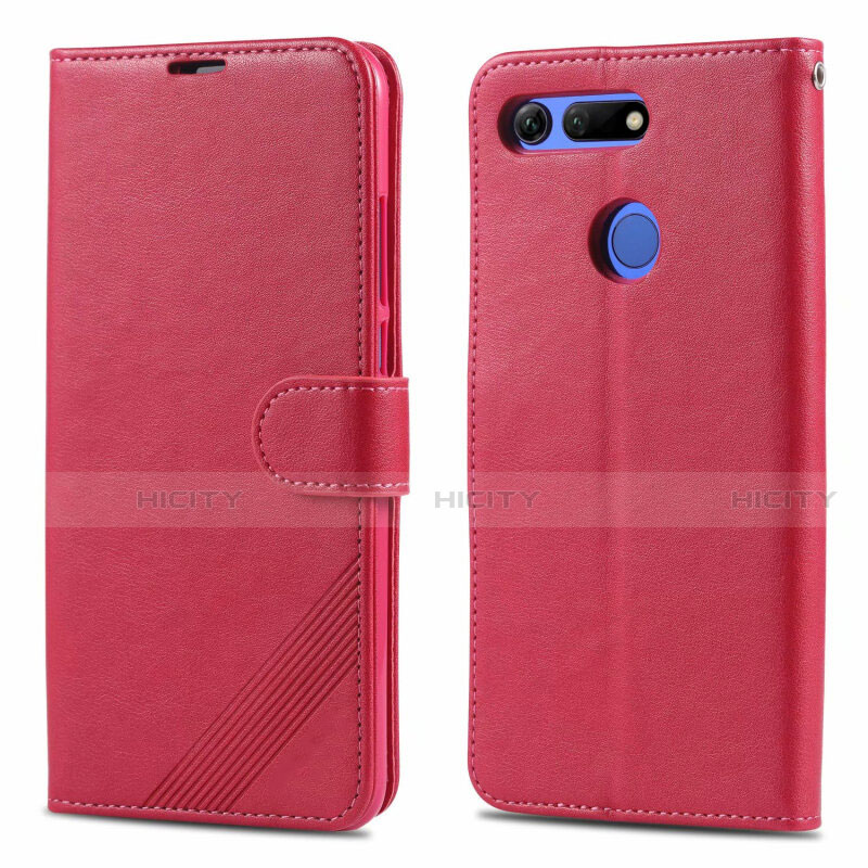 Handytasche Stand Schutzhülle Leder Hülle T18 für Huawei Honor V20 Pink