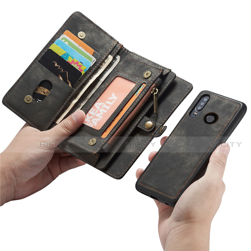 Handytasche Stand Schutzhülle Leder Hülle Z02 für Huawei Nova 4e