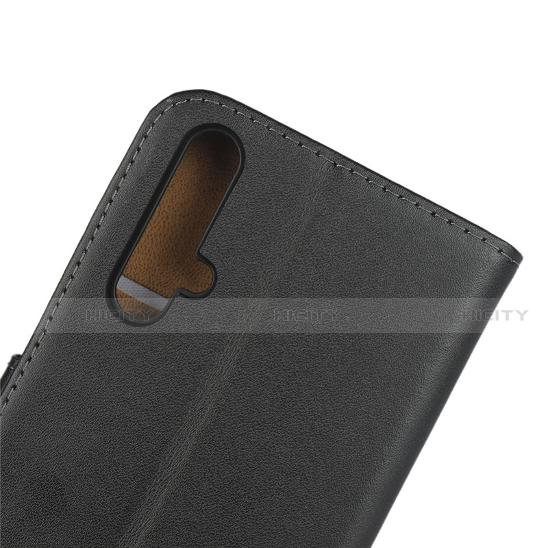 Handytasche Stand Schutzhülle Leder K01 für Huawei Honor 20S Schwarz