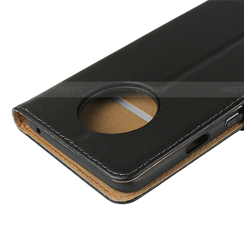 Handytasche Stand Schutzhülle Leder K01 für OnePlus 7T Schwarz