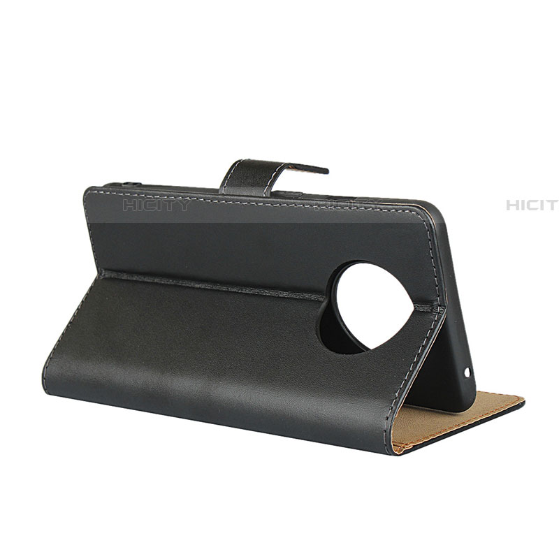 Handytasche Stand Schutzhülle Leder K01 für OnePlus 7T Schwarz