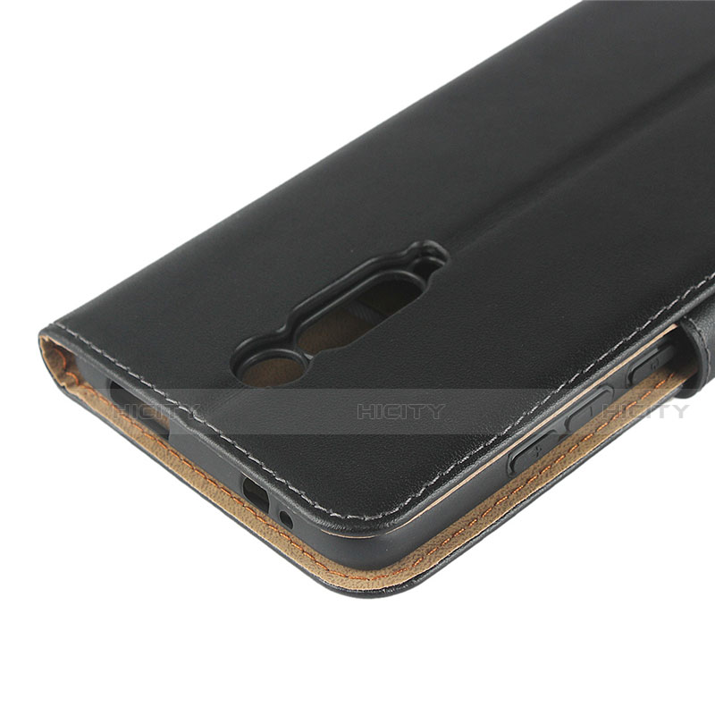 Handytasche Stand Schutzhülle Leder K01 für Xiaomi Mi 9T Schwarz groß