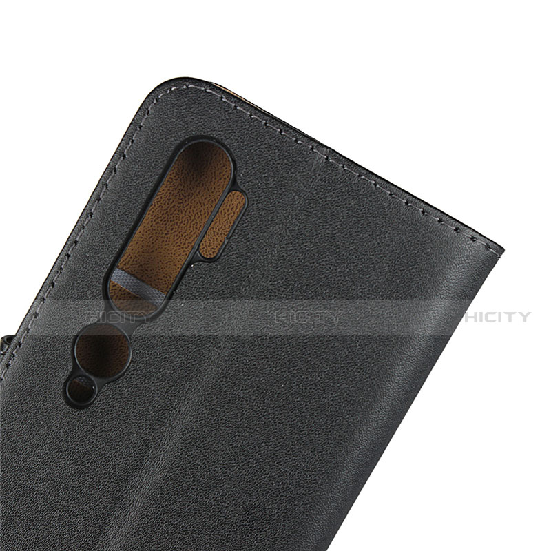 Handytasche Stand Schutzhülle Leder K01 für Xiaomi Mi Note 10 Schwarz