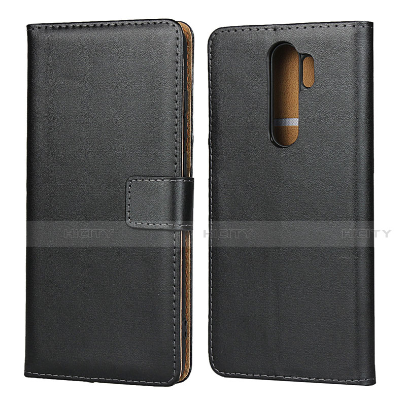 Handytasche Stand Schutzhülle Leder K01 für Xiaomi Redmi Note 8 Pro Schwarz