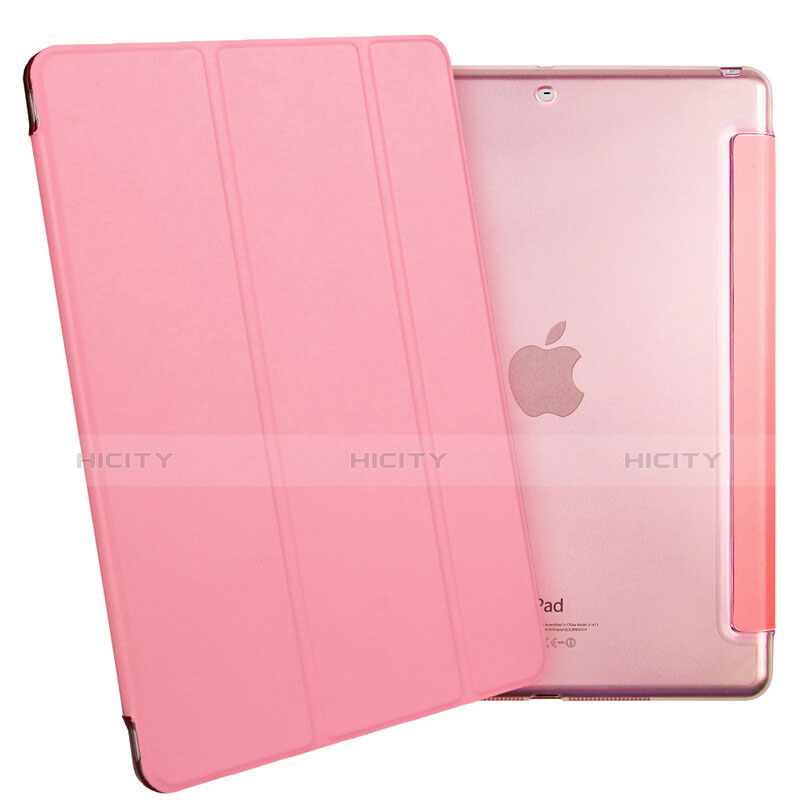 Handytasche Stand Schutzhülle Leder L01 für Apple iPad Air Rosa