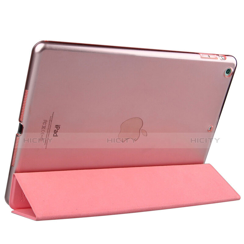 Handytasche Stand Schutzhülle Leder L01 für Apple iPad Air Rosa