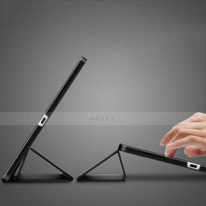 Handytasche Stand Schutzhülle Leder L01 für Apple iPad Pro 11 (2018) Schwarz