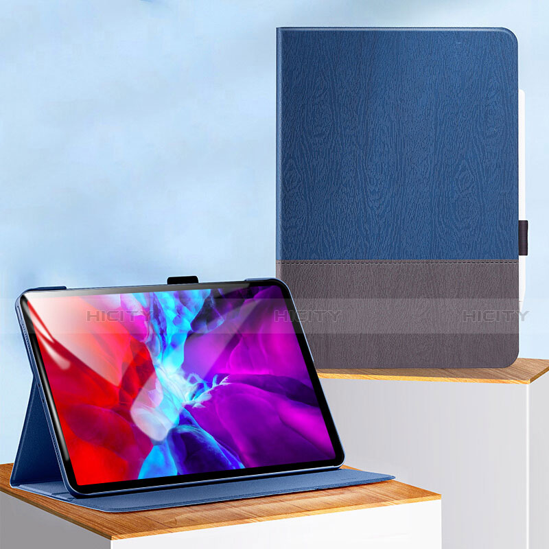 Handytasche Stand Schutzhülle Leder L01 für Apple iPad Pro 11 (2021) Blau