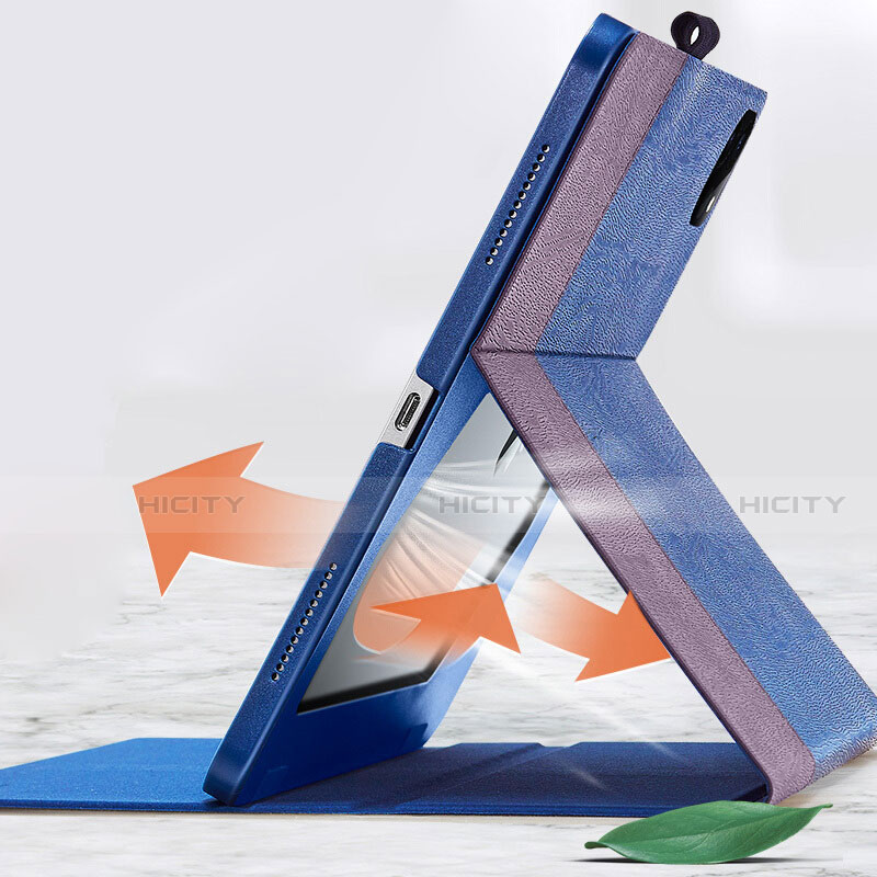 Handytasche Stand Schutzhülle Leder L01 für Apple iPad Pro 11 (2021) Blau