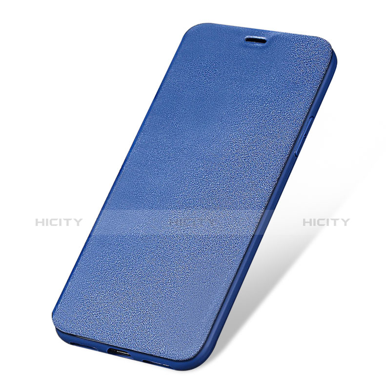 Handytasche Stand Schutzhülle Leder L01 für Apple iPhone 7 Blau