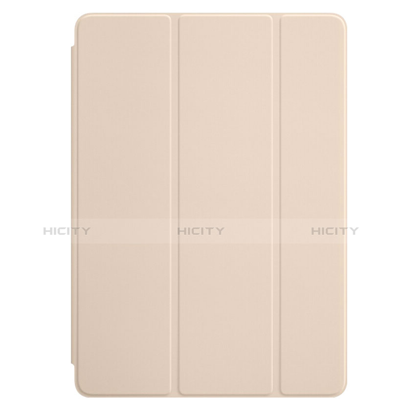 Handytasche Stand Schutzhülle Leder L01 für Apple New iPad 9.7 (2017) Gold groß