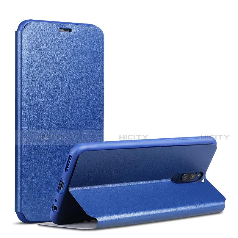 Handytasche Stand Schutzhülle Leder L01 für Huawei G10 Blau