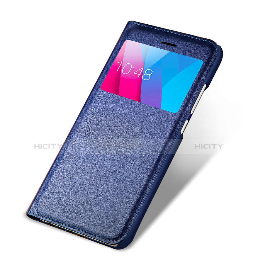 Handytasche Stand Schutzhülle Leder L01 für Huawei GR5 Blau