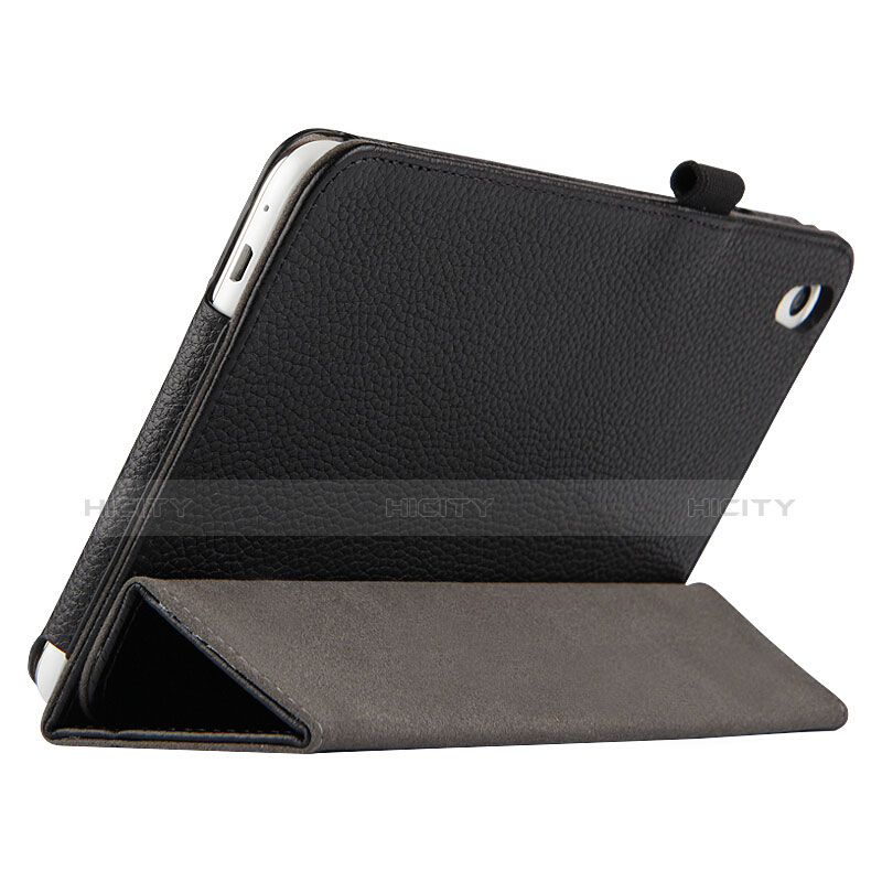 Handytasche Stand Schutzhülle Leder L01 für Huawei Honor Pad 2 Schwarz