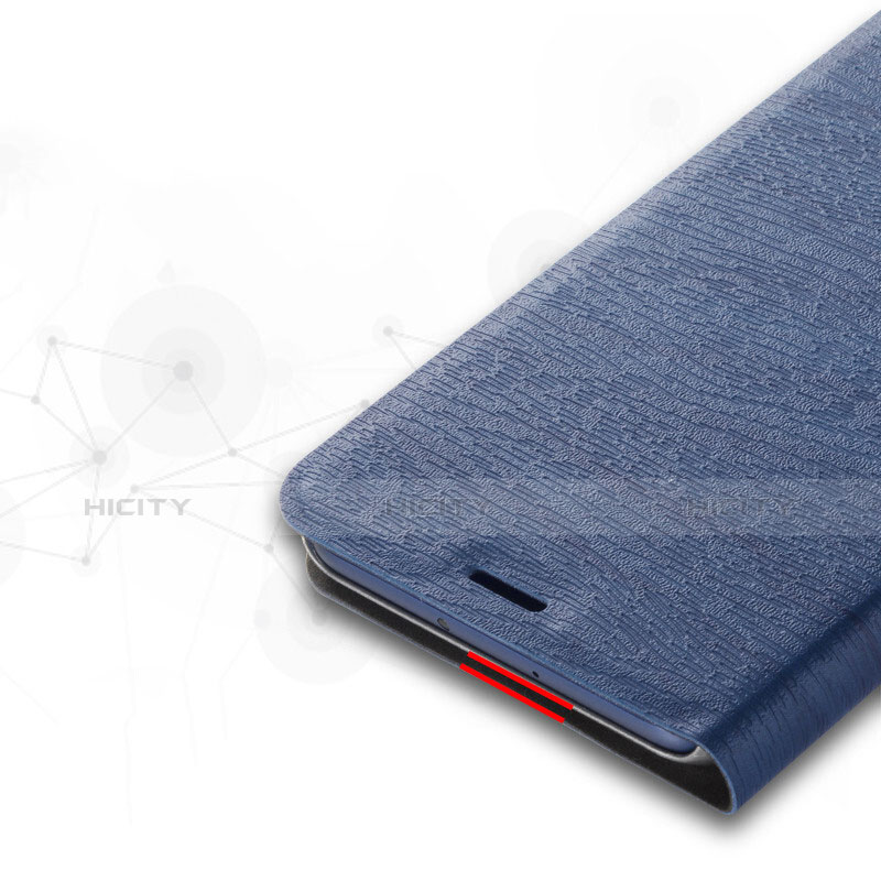 Handytasche Stand Schutzhülle Leder L01 für Huawei Honor V10 Blau