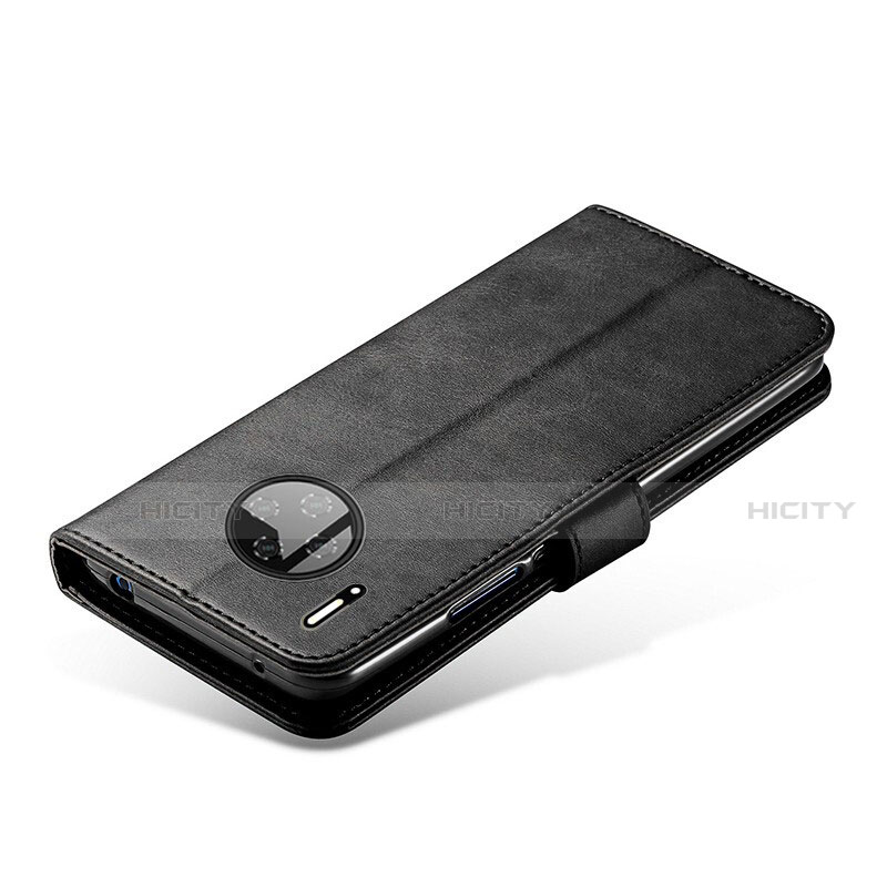 Handytasche Stand Schutzhülle Leder L01 für Huawei Mate 30 Pro Schwarz