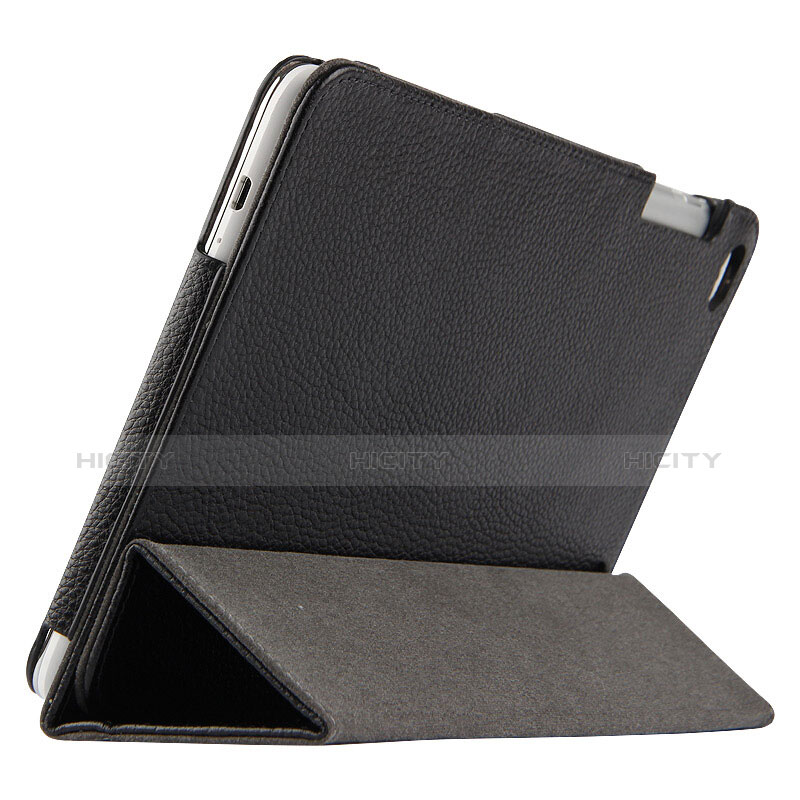 Handytasche Stand Schutzhülle Leder L01 für Huawei Mediapad T1 10 Pro T1-A21L T1-A23L Schwarz