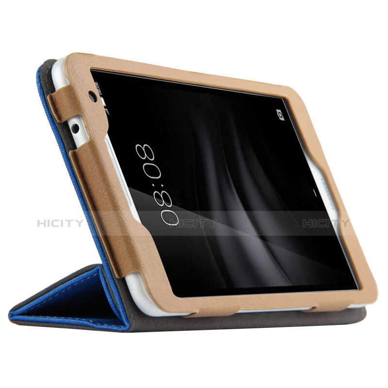 Handytasche Stand Schutzhülle Leder L01 für Huawei MediaPad T2 Pro 7.0 PLE-703L Blau