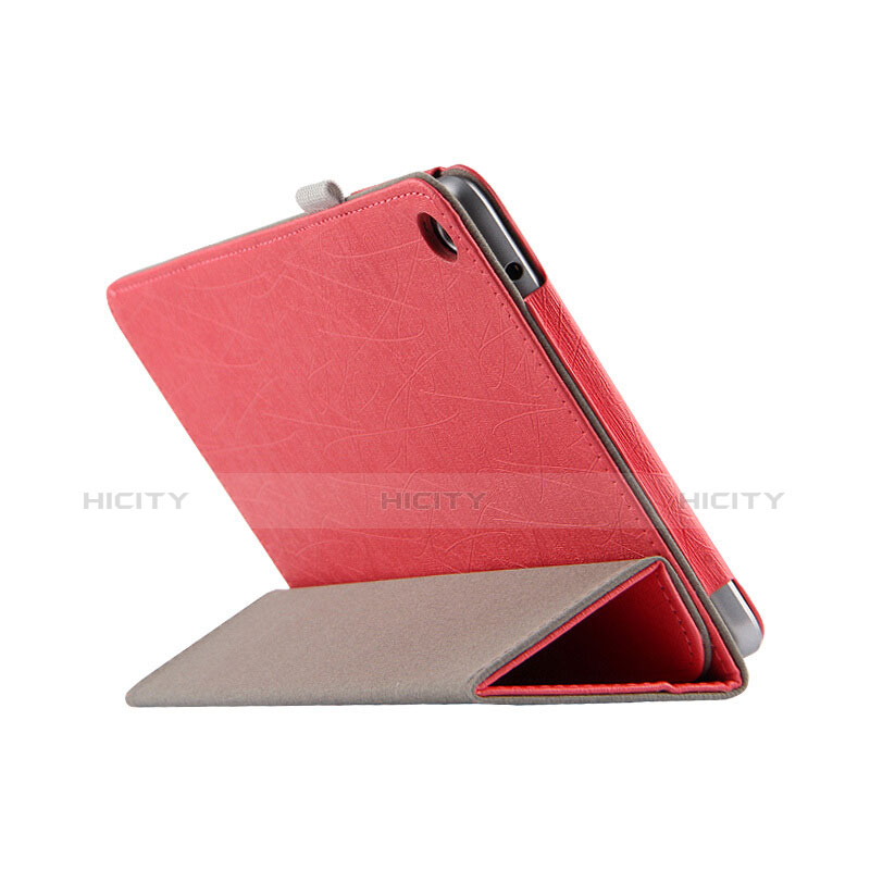 Handytasche Stand Schutzhülle Leder L01 für Huawei MediaPad T3 8.0 KOB-W09 KOB-L09 Rot