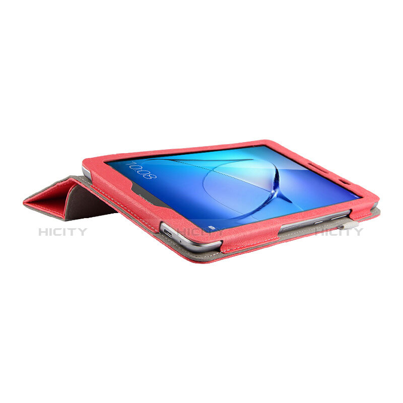 Handytasche Stand Schutzhülle Leder L01 für Huawei MediaPad T3 8.0 KOB-W09 KOB-L09 Rot