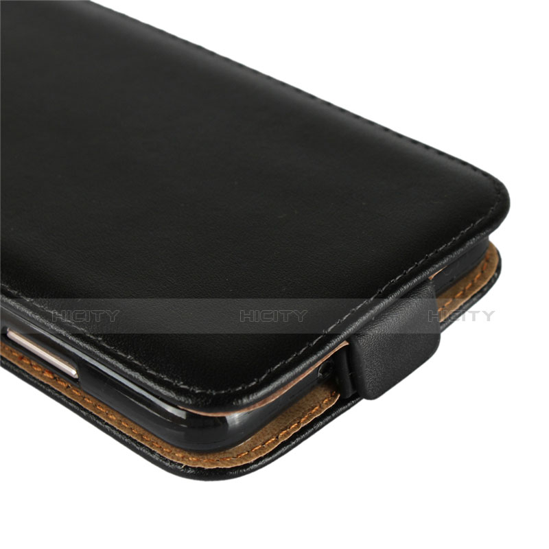 Handytasche Stand Schutzhülle Leder L01 für Huawei P20 Schwarz groß