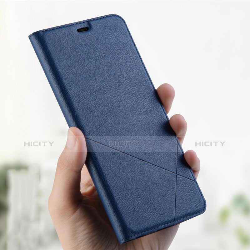 Handytasche Stand Schutzhülle Leder L01 für Oppo AX7 Blau