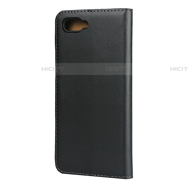 Handytasche Stand Schutzhülle Leder L01 für Oppo RX17 Neo Schwarz